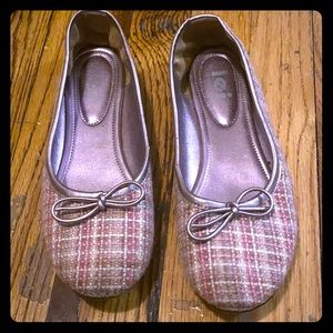 Pink Plaid Ballet Flats